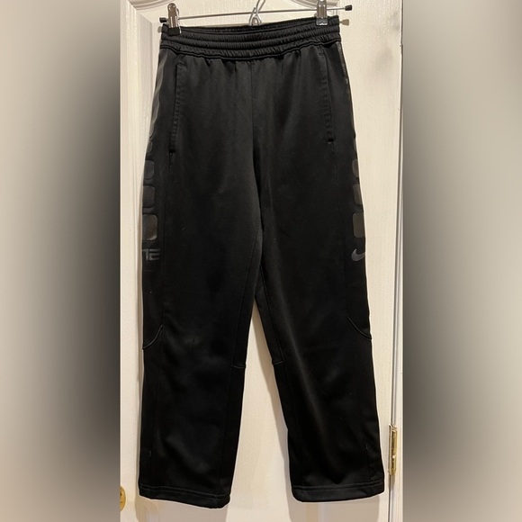 Boys large Nike dry fit pants - elastic waist band w tie. - Picture 1 of 5